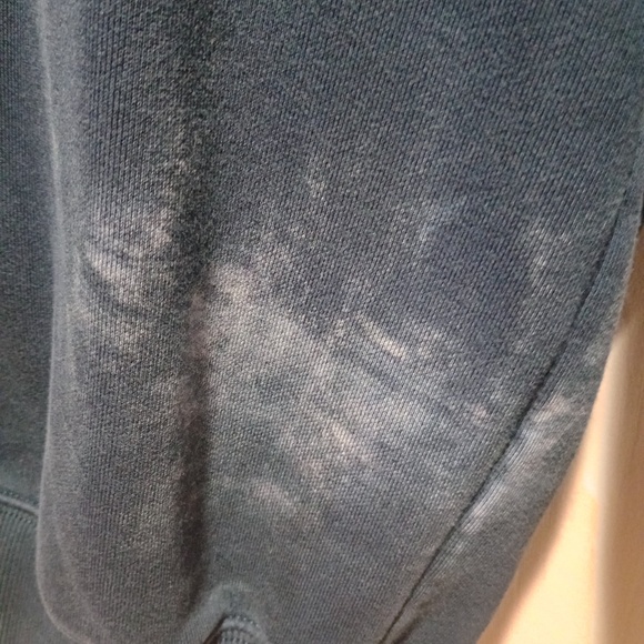 Carhartt Loose Fit Navy Hoody Sweatshirt (M) Bleach Damage 😳😭 Needs Love - Picture 6 of 8
